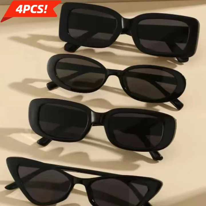 3/4PCS%20Unisex%20Cat%20Eye%20Round%20Square%20Plastic%20Frame%20Fashion%20Sunglasses%20for%20Outdoor%20Travel%20Hiking%20Sun%20Glasses%20for%20Men%20Women%20-%20Image%207