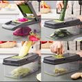 Kitchen Ideas 14 In 1 Vegetable Slicer, Stainless Steel Blades, Adjustable, Vegetable Cutter, Kitchen Tool. 