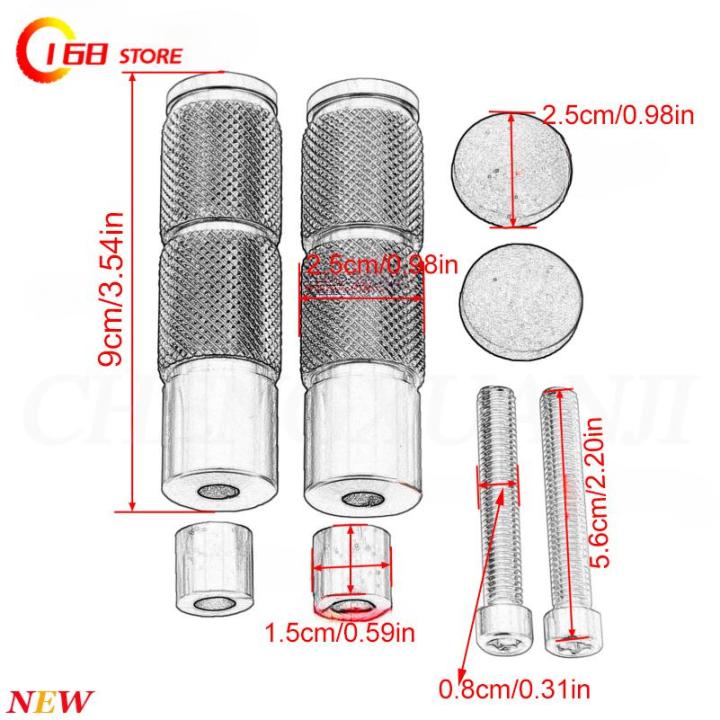 Universal%20CNC%20Aluminum%20M8%20Motorcycle%20Bike%20ATV%20Scooter%20Dirt%20Bike%20Footrests%20Foot%20Pegs%20Pedals%20For%20Honda%20Yamaha%20Off-Road%20Motorcycle%20-%20Image%204