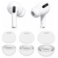 4 Pairs Silicone Replacement Ear Tips Compatible For s Air Pods Pro 1 2 Reducing Noise In-Ear Eartips Accessories XS/S/M/L. 