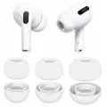 4 Pairs Silicone Replacement Ear Tips Compatible For Apples Air Pods Pro 1 2 Reducing Noise In-Ear Eartips Accessories XS/S/M/L. 
