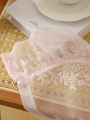 78 Inch Pink Lace Round Mirror Rod Pocket Curtains for Girls Cute Atmosphere Bedroom Balcony Home Decor Curtains.