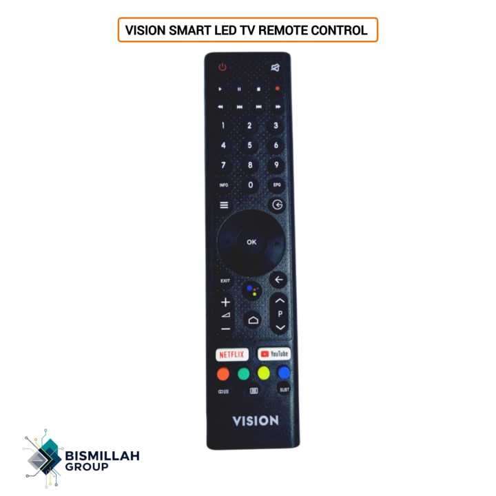 Remote Controller Vision VISION SMART LED TV REMOTE CONTROL | Daraz.com.bd