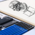 26 Pieces Professional Drawing Pencil Sketch Set Complete Artist Kit Pencil Pencil Sharpener Eraser Tools Art Supplies. 