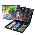 150 Piece Deluxe Art Set Drawing Set for Kids Crafts Kit Box Gift Art Supplies for Drawing, Painting and More Black. 