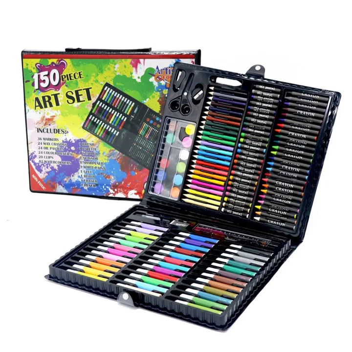 150%20Piece%20Deluxe%20Art%20Set%20Drawing%20Set%20for%20Kids%20Crafts%20Kit%20Box%20Gift%20Art%20Supplies%20for%20Drawing,%20Painting%20and%20More%20Black%20-%20Image%203