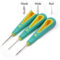 Taper Sewing Tools Accessory Leather Shoes Repair Detachable Sewing Needles Awl Hook Needle Hand Stitcher Steel Stitcher. 