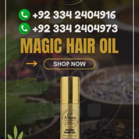 ANora Magic Hair Oil – 100% Herbal Formula for Hair Growth, Shine & Damage Repair (100ml)