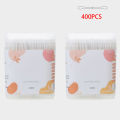 400PCS Organic Baby Cotton Swabs Paper Sticks Cotton Buds for Baby Ear Nose Clean Ultra Safe Hypo-allergenic Biodegradable. 