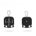 Hand Press Golf Stroke Counter - 5.5×4.9cm Mini Scorer with Keychain Clip, No Battery Training Tool for Practice/Putting. 