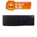 Logitech K120 Wired Keyboard for Windows, USB Plug-and-Play, Full-Size, Spill Resistant, Curved Space Bar PC/Laptop - Bangla Layout. 