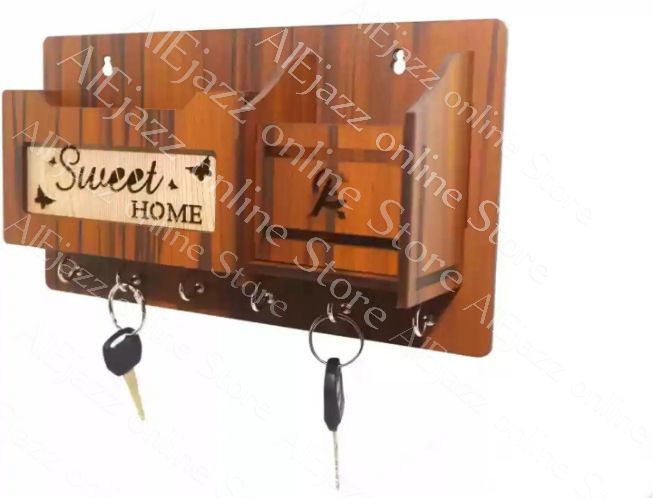 Wooden%20Wall-Mounted%20Key%20Holder%20and%20Mobile%20Stand,%20Natural%20Wood%20Finish,%20Stylish%20and%20Functional%20-%20Image%203