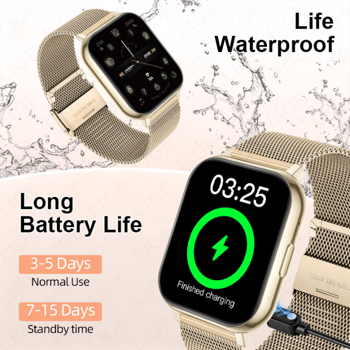 LIGE%202026%20Smartwatch%20Android%20Phone%201.83"%20Full%20Touch%20HD%20Screen%20Bluetooth%20Call%20Blood%20Oxygen%20Monitoring%20Smart%20Watch%20Women%20Men%20%20-%20Image%204