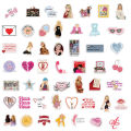 50PCS Creative Sabrina Carpenter Stickers Decoration DIY Desktop Notebook Skateboard Waterproof Stickers. 