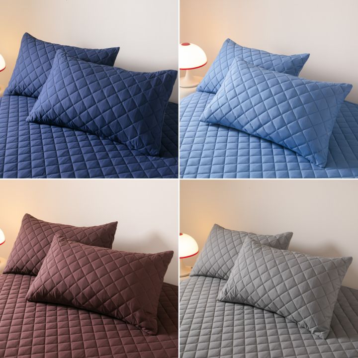 Waterproof Pillowcase, Excluding Pillows 3 Types of Jacquard 48x74cm Pillowcase for Bedroom,Pillow Cover for Home