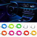 Led1M 2m 3m 5m Car Interior Decoration Atmosphere Lamp El Cold Light USB Cable DIY Decorate Dash Console Auto Led Ambient Light. 