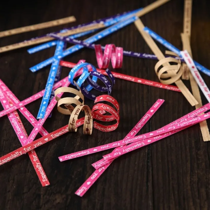 700Pcs Pack Colored Kraft Paper Twist Ties Silk Binding Rope for Baking ...
