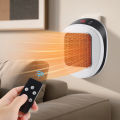 Portable Heater Electric Heater Plug in Wall Room Heater Home Appliance Heating Stove Mini Radiator Remote Warmer Machine 600W.