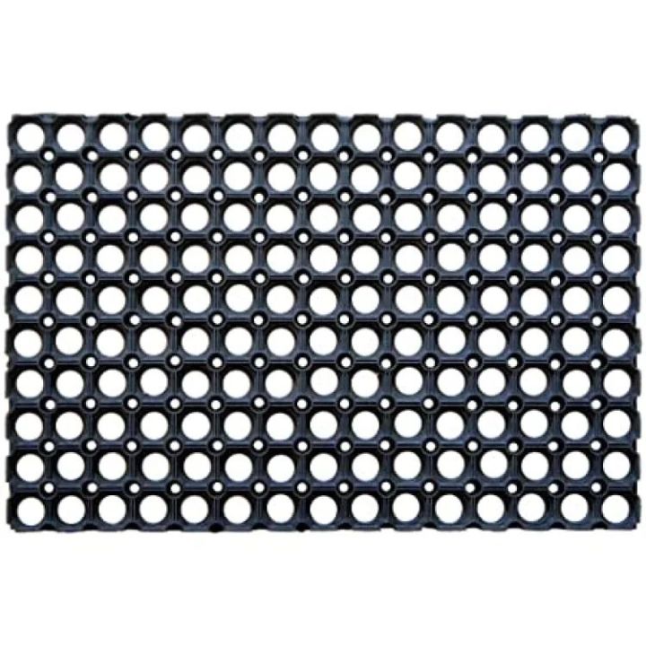 Black Rubber Hollow Door Mat 40 X 60CM