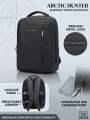 Arctic Hunter Premium Waterproof Business Laptop Backpack with USB Charging Port & Luggage Strap.