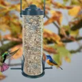 Multiple Holes Bird Feeder Automatic Foot Feeding Tool Pet Bird Feeder Outdoor Hanging Pet Food Dispenser for Flying Animals. 