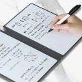 1 Pcs Reusable Whiteboard Notebook Set With Whiteboard Pen Erasing Cloth Leather Memo Pad Weekly Planner Portable Stylish Office. 
