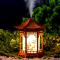 New small pavilion humidifier night light home Chinese style, home office humidifier USB portable water supplement car.