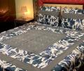 Embroidered Patch Work King Size BedSheet - High Quality - Cotton Double Bedsheet Embroided. 