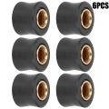 6pcs Universal Motorbike 10mm Rear Shock Absorber Cushion  Ring Bushing Spare Part Fit For Dual Sport Off-Road Street. 