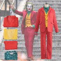 Spot JOKER Phoenix DC movie clown cosplay suit Halloween performance costume set hot selling. 