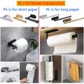 1/2PCS Kitchen Paper Towel Holder Toilet Paper Holder Adhesive Tissue Rack Napkin Dispenser Cabinet Storage Bathroom Accessories.