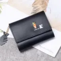 2024 new Japan and South Korea cute little animals girls small fresh short wallet simple student small wallet wallet. 