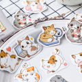 45pcs My cat Decorative Stickers Adhesive Stickers DIY Decoration Diary Japanese Stationery Stickers. 