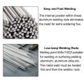 5/10pcs Aluminum Welding Rods 1.6mm/2.0mm No-Solder Low-Temp Brazing Wire length 250/330/500mm for Welding Coppers Aluminum Pipe.