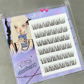 Doudoutian Animal Series Glue-free 3D False Eyelashes Beautiful Mouse Bird Chirp Fox White Natural Simulation Trilogy. 