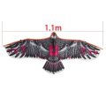 Flat Eagle Kite 1.1m Flying Bird Kite With 30 Meter Kite Line Large Kite Kids Gift Family Trips Garden Outdoor Sports DIY Toy.