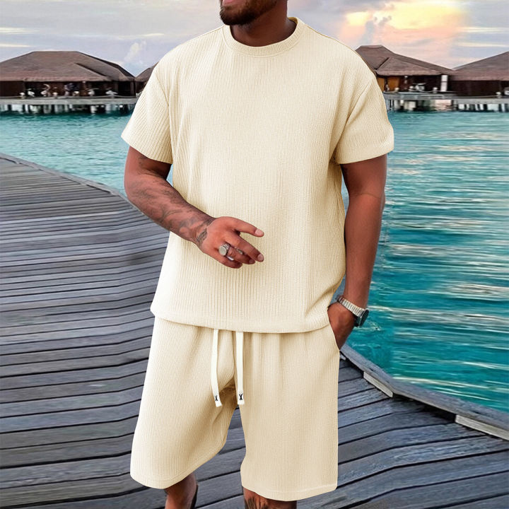 2-piece%20men's%20short%20sleeved%20shorts%20set,%20made%20of%20jacquard%20fabric%20suitable%20for%20fitness,%20running,%20and%20outdoor%20leisure%20activities%20-%20Image%204