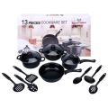13Pcs Cookware Set DR-2103 Kitchenware set, 13-piece set, pot set with lid, pan set, complete set of kitchen equipment, flat bottom pan, pot with handle. 
