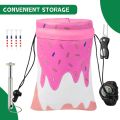Crown Golf Valuable Item Bag, Funny Golf Valuables Pouch Golf Tee Pattern, PU Leather Golf Tee Pouch with Drawstring Closure. 