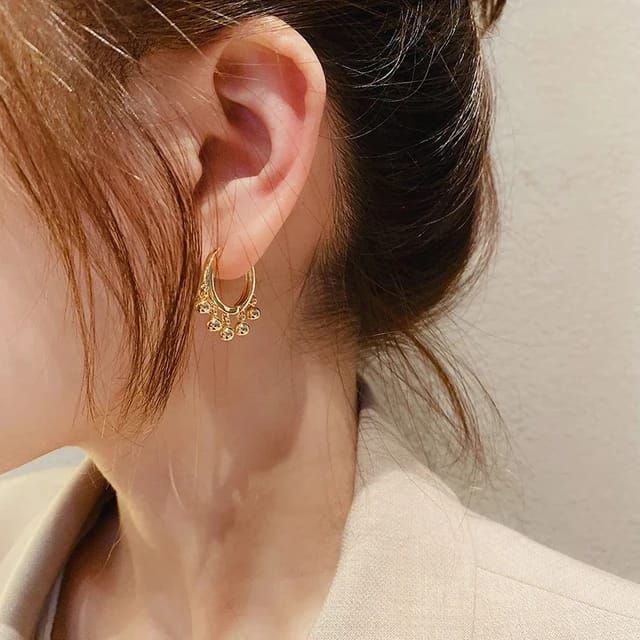 Gold plated Earrings Bali for girls.