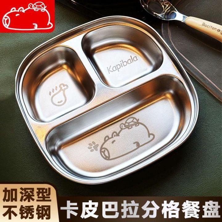 Outdoor%20Capybara%202/3/4%20Grids%20Food%20Plate%20Dishes%20Reusable%20Square%20Divided%20Dinner%20Plates%20Fruit%20Salad%20Plate%20Tableware%20Dishwasher%20Safe%20-%20Image%205