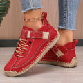 Women's Boots Mid Top for Summer British Style Retro Anti Slip Workwear Shoes Fashionable Luxurious Design Couple's Loafers.