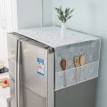 1pc Refrigerator Dust Proof Cover Cloth Stylish Hanging Bag Refrigerator Pocket Household Storage Organization Bag.