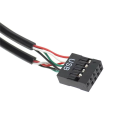 1to2 9Pin USB Splitter Motherboard Extension Cable 1 Male to 2 Female Interface Header Adapter for PC Front Panel USB Connectors. 