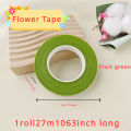 Floral Tape Crumpled Paper DIY Gardening Flower Pole Winding Handmade Packaging Materials Dark Green Fruit Green Coffee Color. 