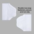 AIO 2Pcs White Cotton Yarn Soft Sanitary Pads Washable Incontinence Pad Highly Absorbent Leakproof Pads Hygiene Supplies. 