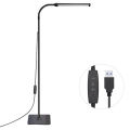 USB Dimmable Floor Standing Light 360° Rotating Color Temperature Gooseneck LED Lamp for Living Room Reading Bedroom Office. 