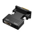 HDMI-compatible Female To VGA Male Converter VGA to HDMI Female Adapter For PC Laptop to HDTV Projector Video Audio Converter. 