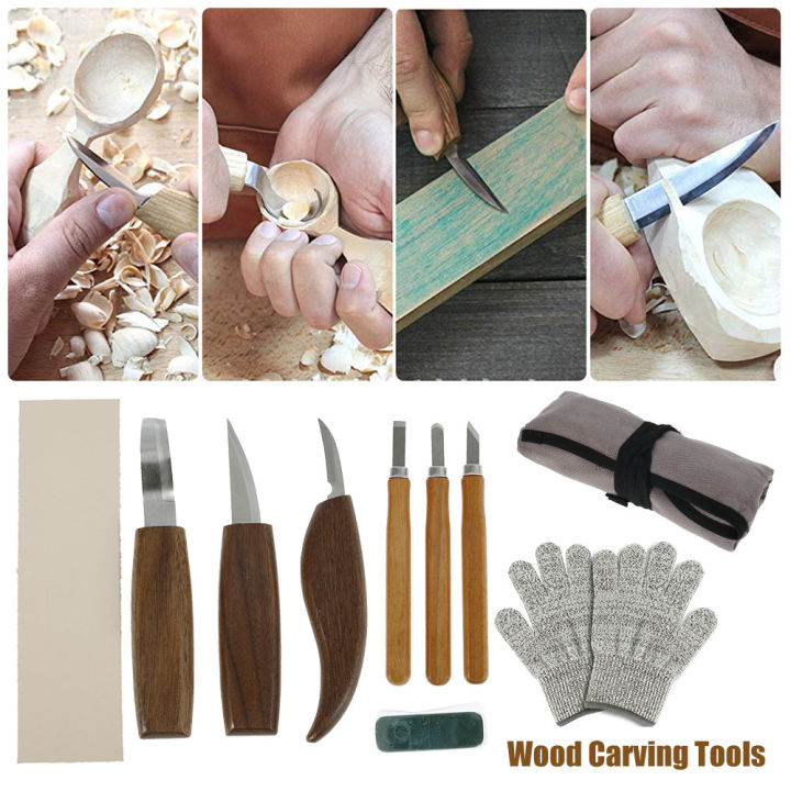 Wood Carving Chisel Cutter Set Sharp Woodworking Whittling Cutter ...