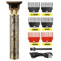 Vintage T9 6Combs Hair Cutting Machine Men Electric Shaver Rechargeable Hair Trimmer For Men Beard Clipper Barber Hair Cut. 